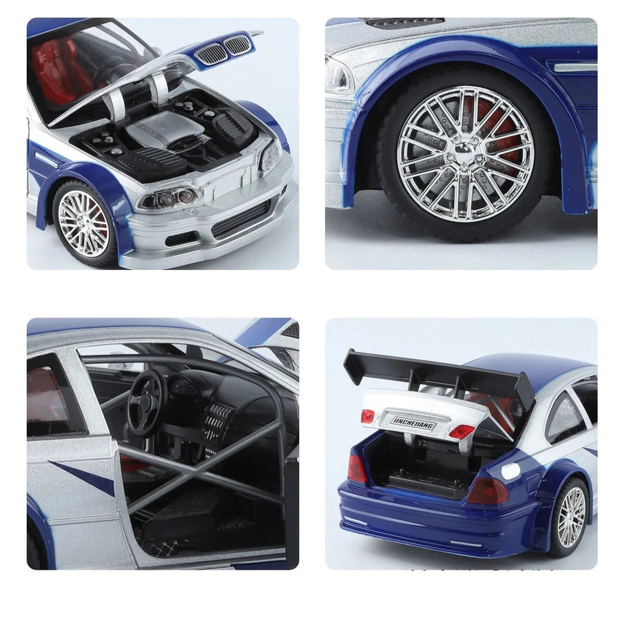 Auto BMW M3 GTR E46 Escala 1:24 (Modelo Descontinuado)