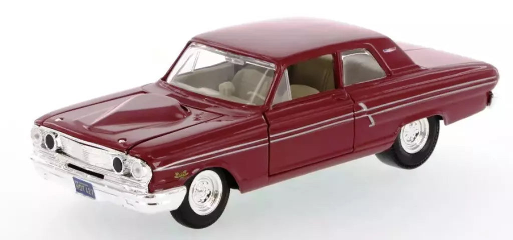 Auto Ford Fairlane Maroon Año 1964 Escala 1:24 (Modelo Descontinuado)