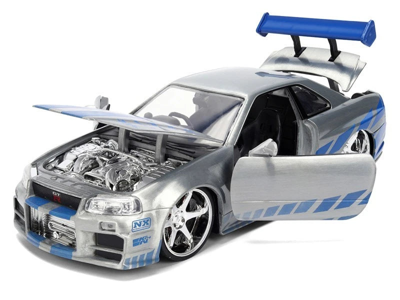 Auto Nissan Skyline GT-R (BNR34) Escala 1:24 Edición del 25.º Aniversario De Rápidos Y Furiosos (Pre - Venta)