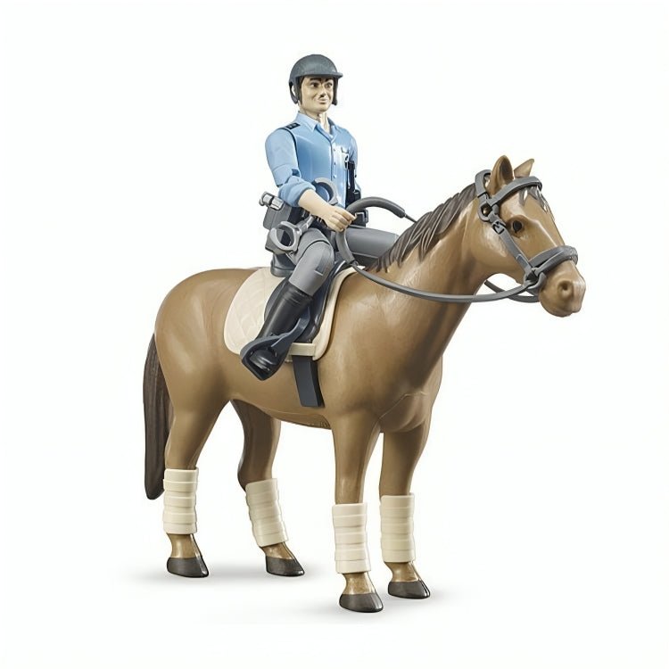 Set De Figuras Policía & Caballo Escala 1:16 - KATZER