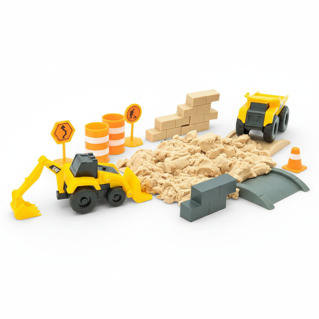 set para niños de la marca caterpillar