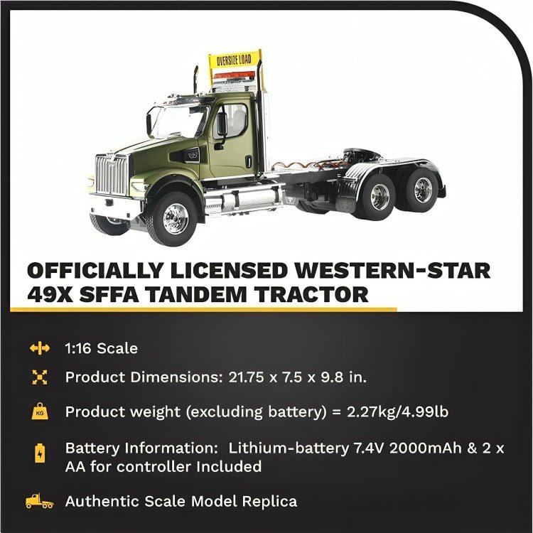 Tracto Camión Western Star 49X Control Remoto Escala 1:16 - KATZER