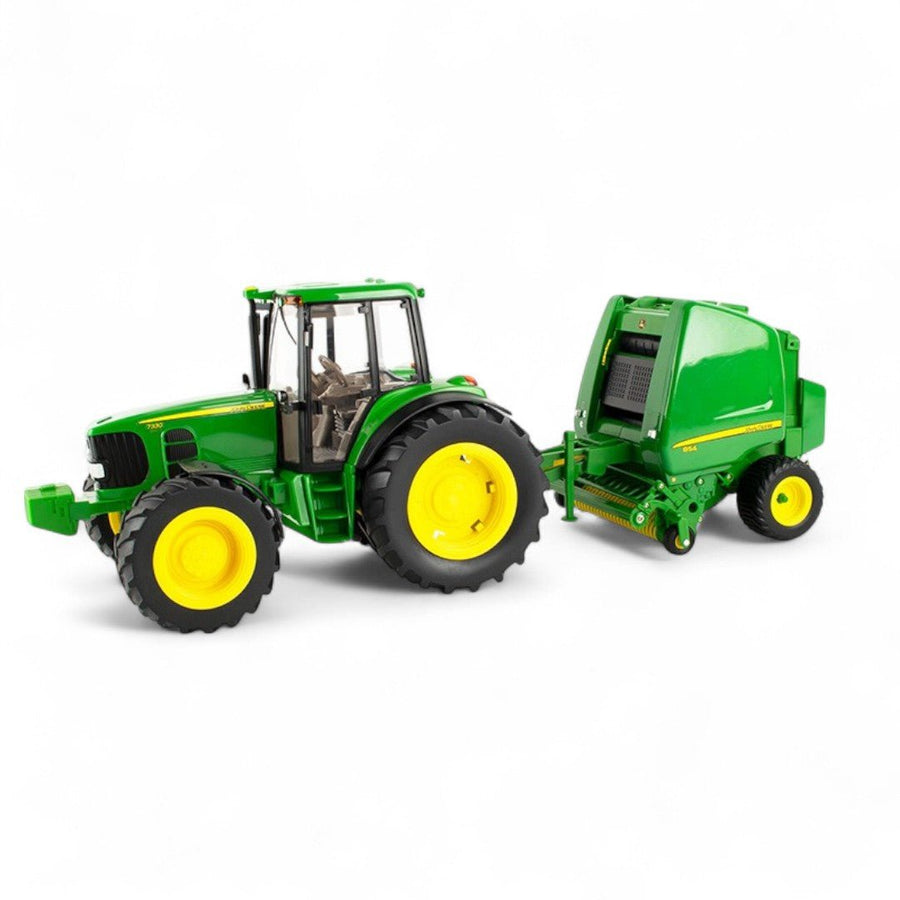 Tractor Agrícola Jhon Deere 7730 & Empacadora 854 Escala 1:16 - KATZER