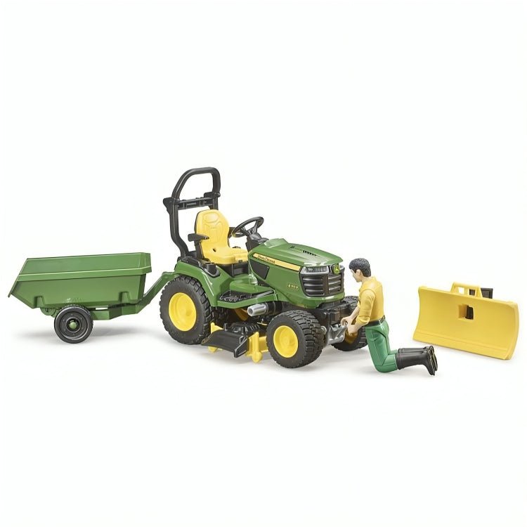 Tractor Cortacésped John Deere X949 & Trabajador Escala 1:16 - KATZER