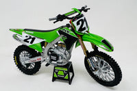 Thumbnail for Motocicleta Kawasaki KX450F Año 2022 #21 Jason Anderson Escala 1:12