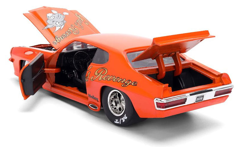 Auto Pontiac GTO Año 1971 Goat's Revenge BigTime Muscle Escala 1:24