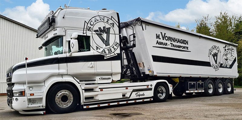 01-3588 Tráiler M. Vornhagen - Scania T6 Torpedo Escala 1:50 - KATZER