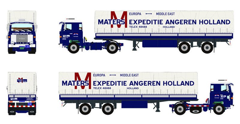 01-3604 Cama Baja Scania 4X2 Maters Expeditie Escala 1:50 (Pre Venta) - KATZER