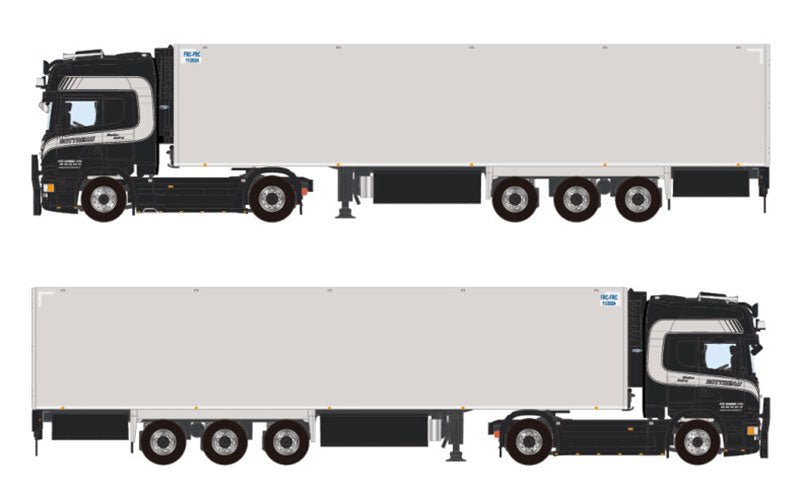 01-3620 Tráiler Scania 4X2 3-Axle Transports Bottreau Escala 1:50 (Pre Venta) - KATZER