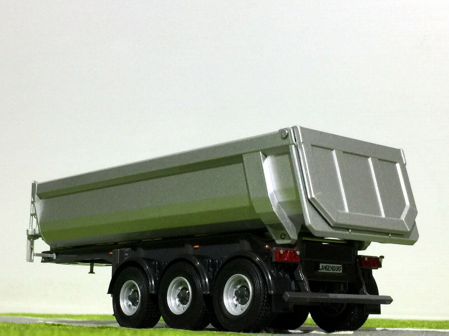 03-2000 Plataforma Tolva Half Pipe Tipper Trailer- 3 Axle Escala 1:50 - KATZER