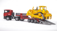 Thumbnail for 03555 Cama Baja Scania & Tractor De Orugas Caterpillar Escala 1:16 - KATZER