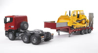 Thumbnail for 03555 Cama Baja Scania & Tractor De Orugas Caterpillar Escala 1:16 - KATZER