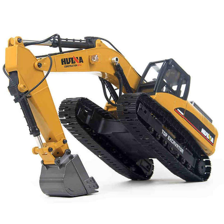 1580 Excavadora Huina FULL METAL + Accesorios Control Remoto Escala 1:14 - KATZER