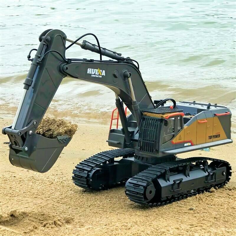 1592 Excavadora Huina con Cucharón de Metal Control Remoto Escala 1:14 - KATZER