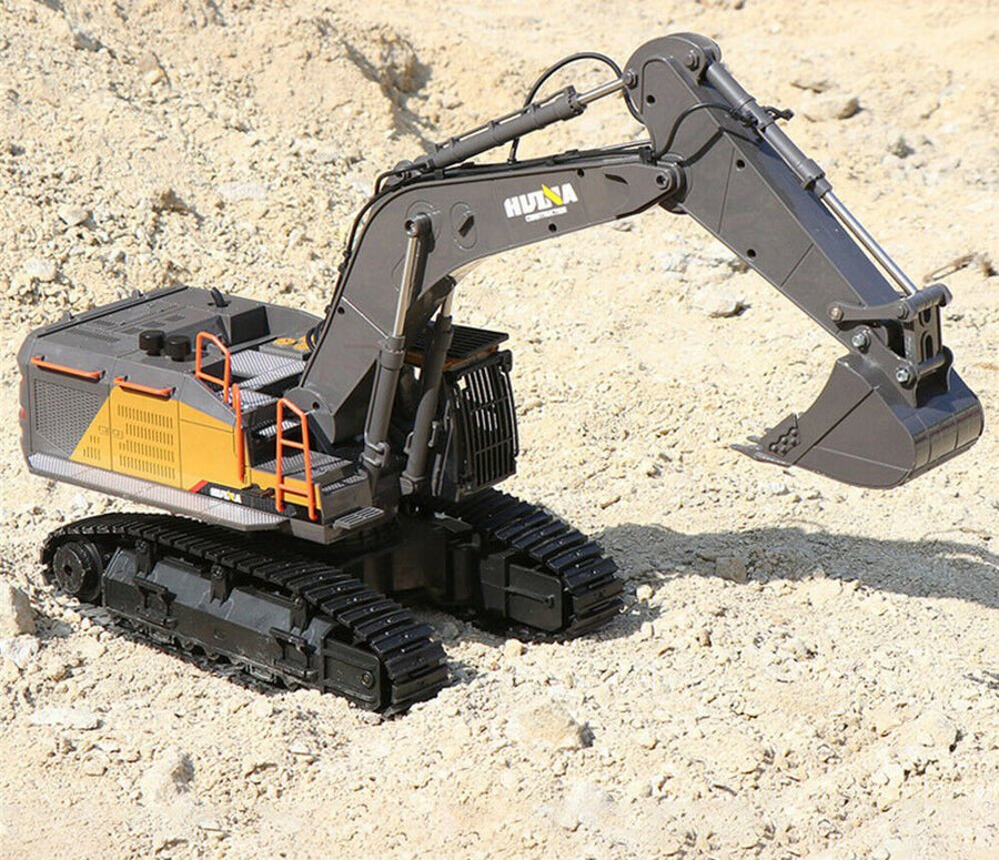 1592 Excavadora Huina con Cucharón de Metal Control Remoto Escala 1:14 - KATZER