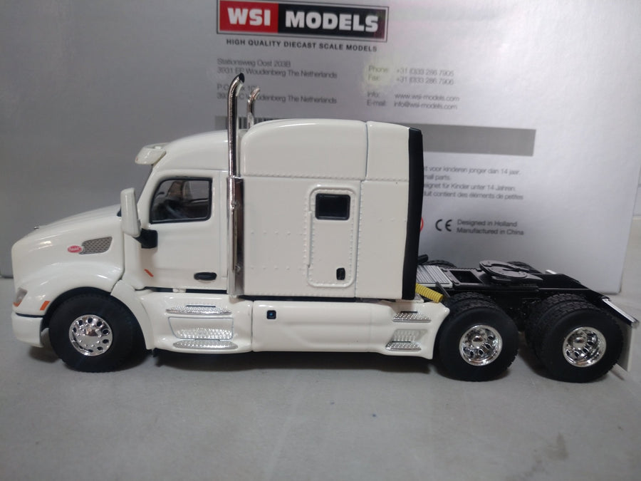 33-2025 Tracto Camión Peterbilt 579 Blanco Escala 1:50 - KATZER