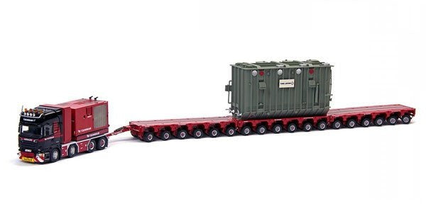 410214 Remolque Especial Mammoet - Scania R620 with K25 18 Liner Trailer and Trafo Transformer Load Escala 1:50 - KATZER