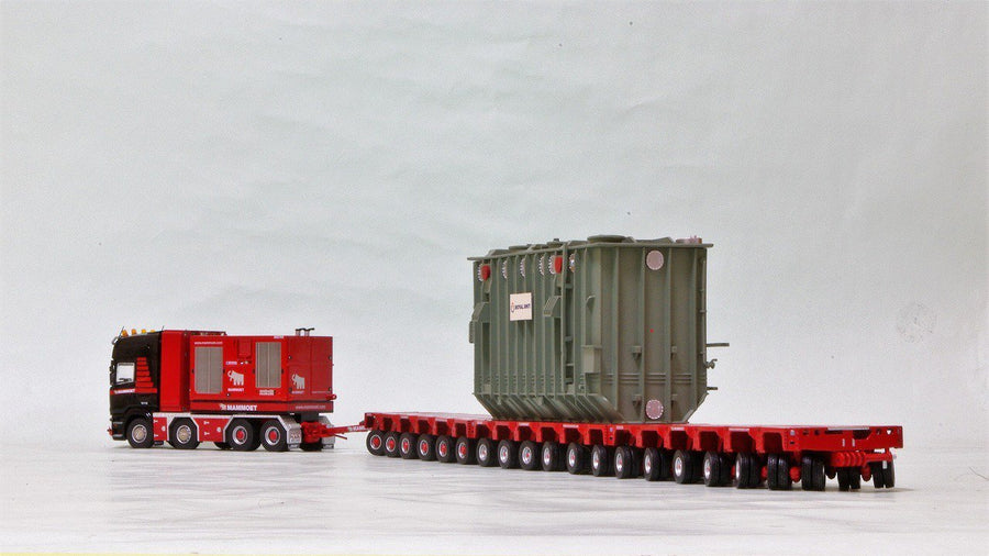 410214 Remolque Especial Mammoet - Scania R620 with K25 18 Liner Trailer and Trafo Transformer Load Escala 1:50 - KATZER