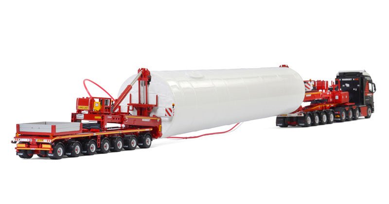 410253 Remolque Especial Mammoet Volvo FH 4 Globetrotter XL 8X4 con Mega Molino + 7 Axle Dolly + 4 Axle Dolly Escala 1:50 (Modelo Descontinuado) - KATZER