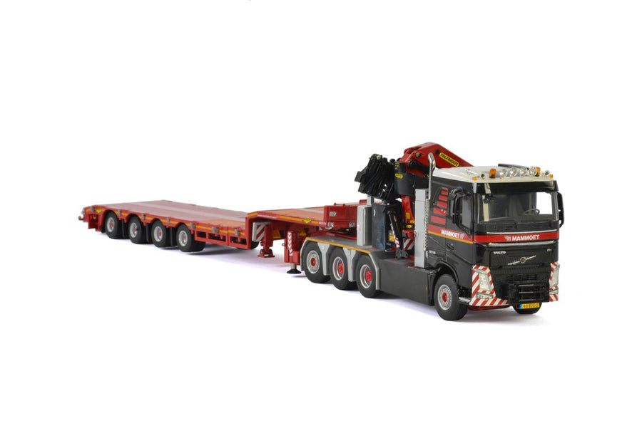 410330 Cama Baja Volvo Mammoet FH4 8X4 + 4 Axle LowLoader Escala 1:50 - KATZER