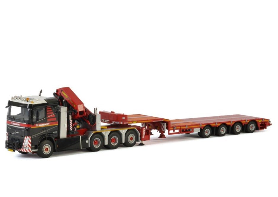 410330 Cama Baja Volvo Mammoet FH4 8X4 + 4 Axle LowLoader Escala 1:50 - KATZER