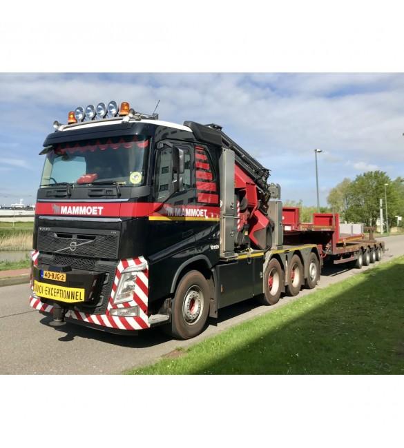 410330 Cama Baja Volvo Mammoet FH4 8X4 + 4 Axle LowLoader Escala 1:50 - KATZER