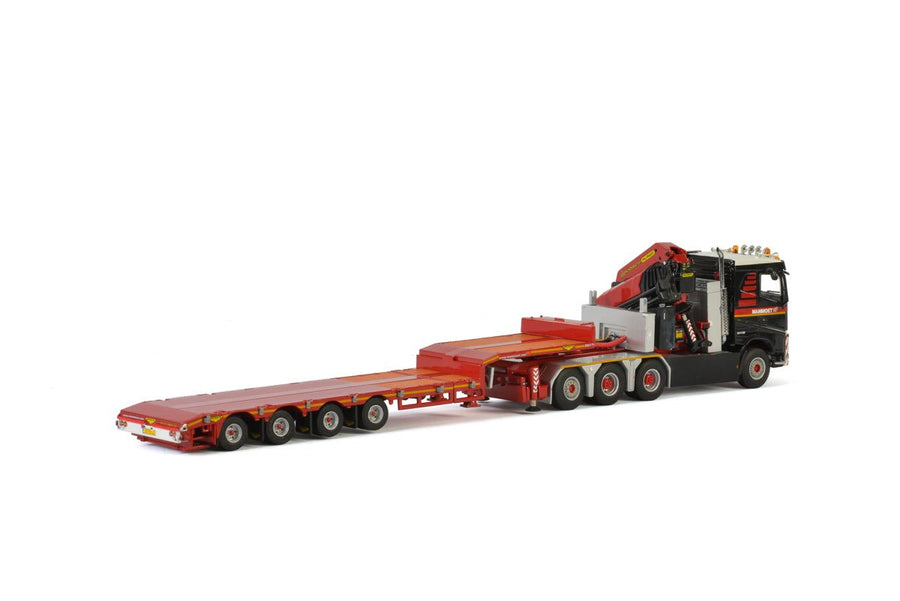 410330 Cama Baja Volvo Mammoet FH4 8X4 + 4 Axle LowLoader Escala 1:50 - KATZER