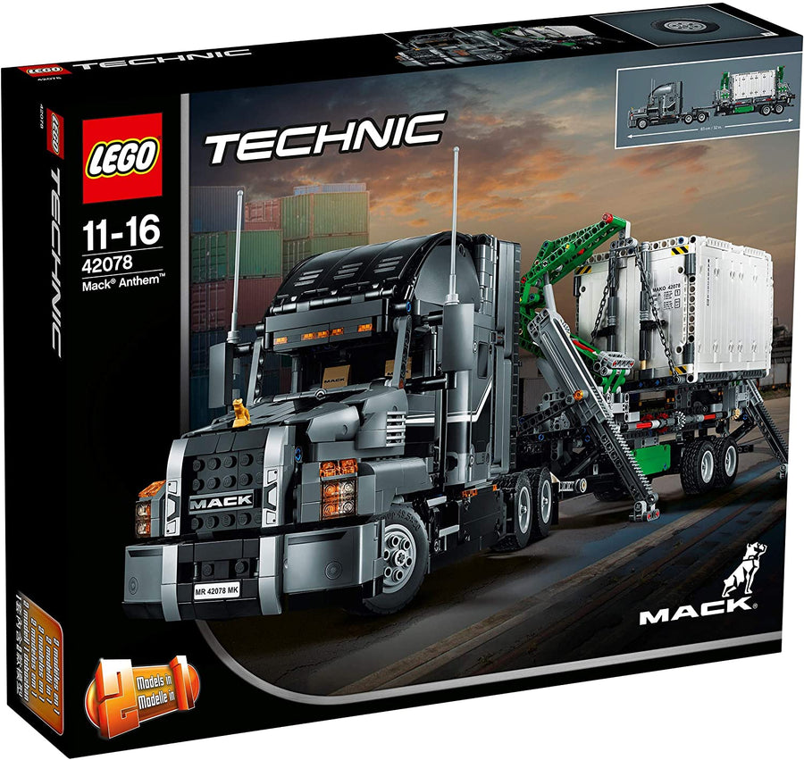 42078 LEGO Technic Camión Mack Anthem + Container 2 en 1 (2,595 Pieces) (Modelo Descontinuado) - KATZER