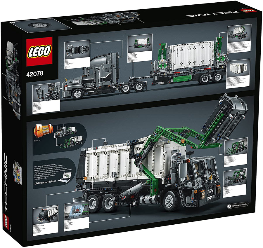 42078 LEGO Technic Camión Mack Anthem + Container 2 en 1 (2,595 Pieces) (Modelo Descontinuado) - KATZER