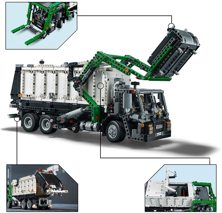 42078 LEGO Technic Camión Mack Anthem + Container 2 en 1 (2,595 Pieces) (Modelo Descontinuado) - KATZER