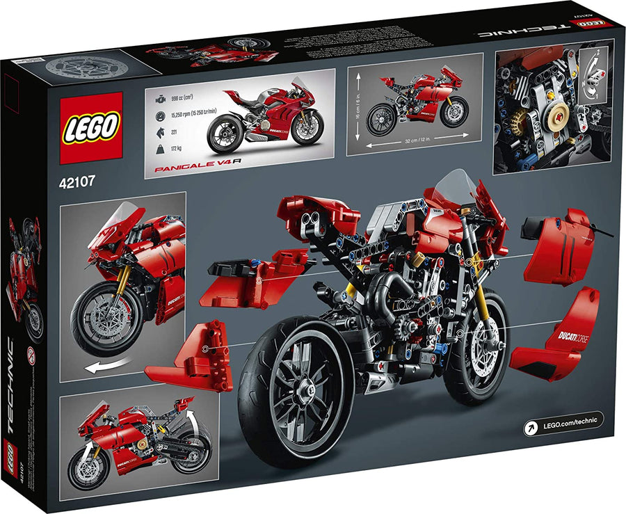 42107 LEGO Technic Motocicleta Ducati Panigale V4 R (646 Piezas) - KATZER