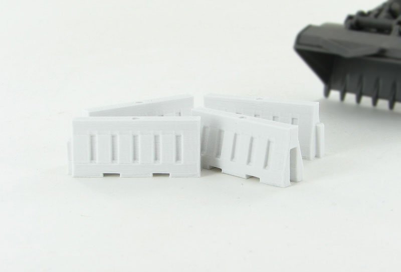 50-102-WT Kit de 4 Bloques de Hormigón Entrelazado Escala 1:50 (Blanco) - KATZER