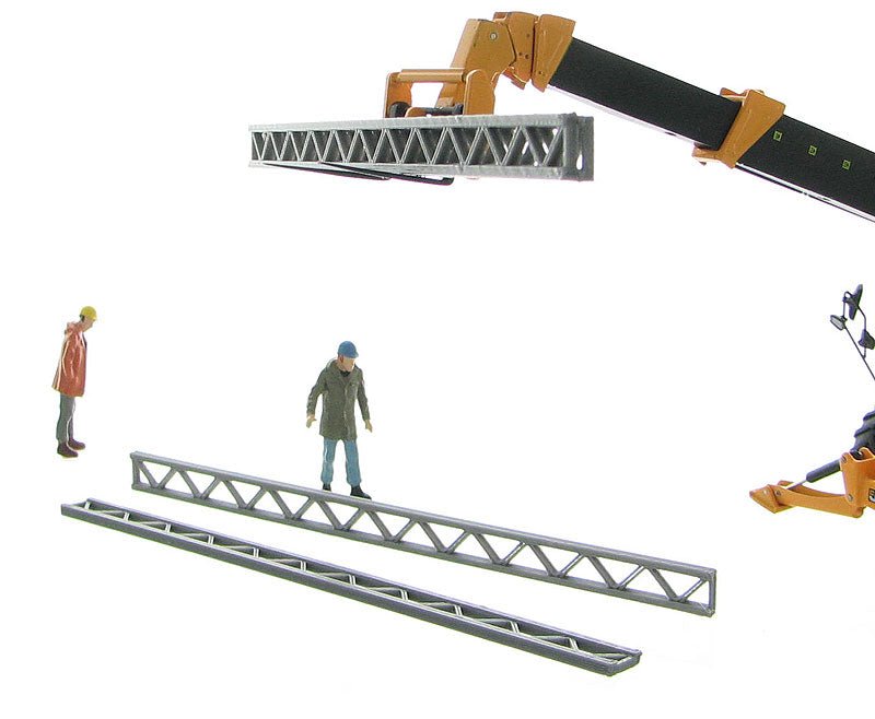 50-155-GY Kit de 4 Vigas de Construcción Escala 1:50 (Gris) - KATZER