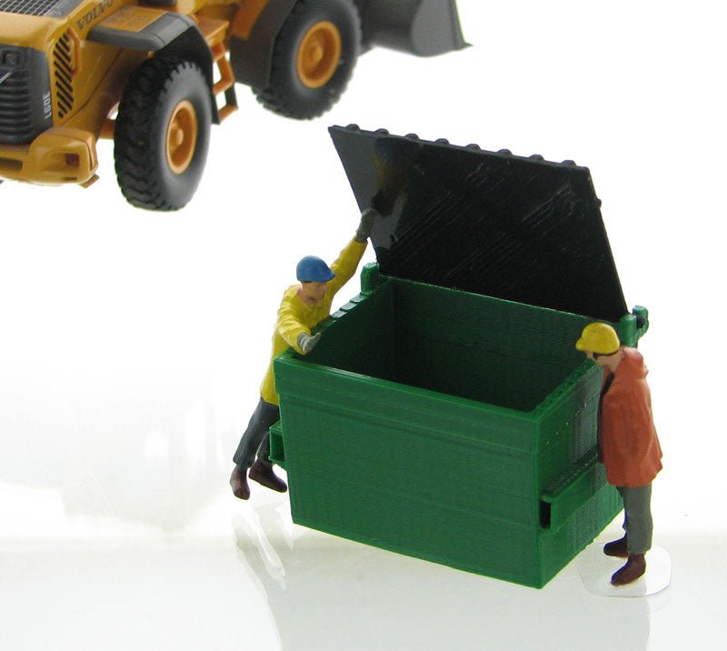 50-230-GR Kit de Contenedor de Basura Escala 1:50 (Verde) - KATZER