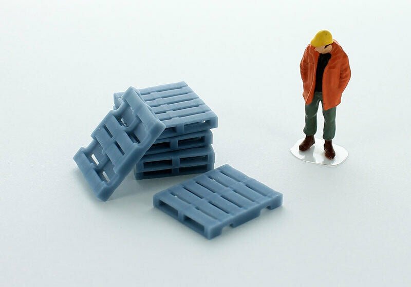 50-242-GY kit de 6 Paquetes de Carga Escala 1:50 (Gris) - KATZER