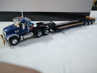 Thumbnail for Mack Granite MP Day Cab Low Bed Blue 1:50 Scale