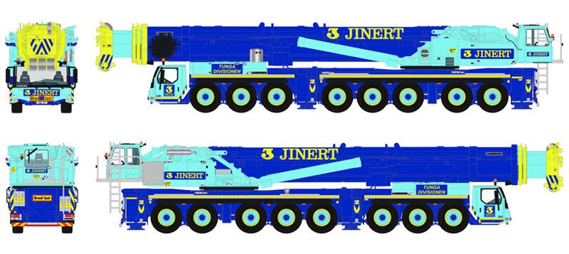 Grúa Hidráulica Liebherr 1500-8.1 Escala 1:50 (Pre Venta)
