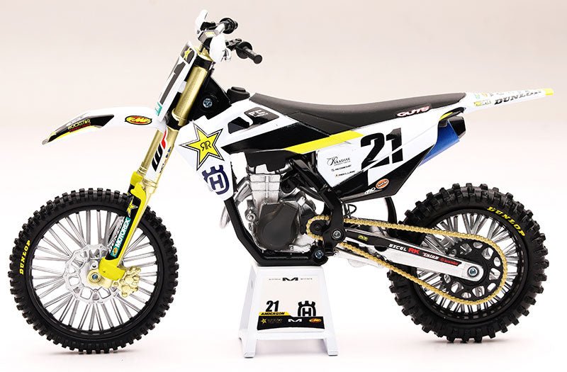 Motocicleta Rockstar FC450 Escala 1:12 (Modelo Descontinuado)