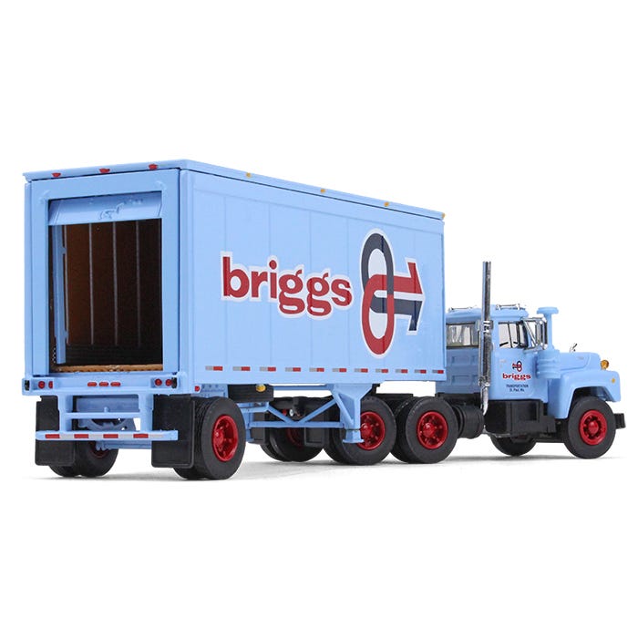 Traíler Mack R-Model 28' Briggs Escala 1:64