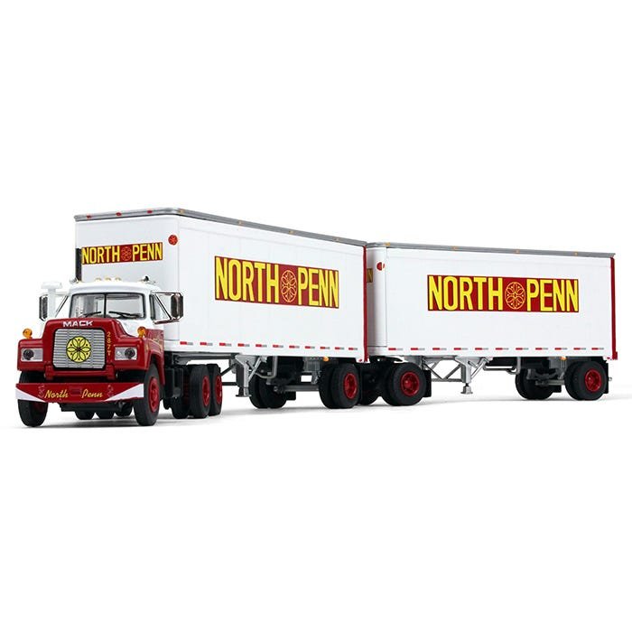 Traíler Mack R-Model 28' North Penn Transfer Escala 1:64 (Modelo Descontinuado)