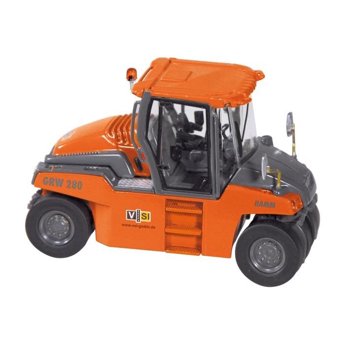 Hamm Grw280 Vsi Rubber-Wheeled Roller Escala 1:50 Tractores Forestales & Equipos Especiales