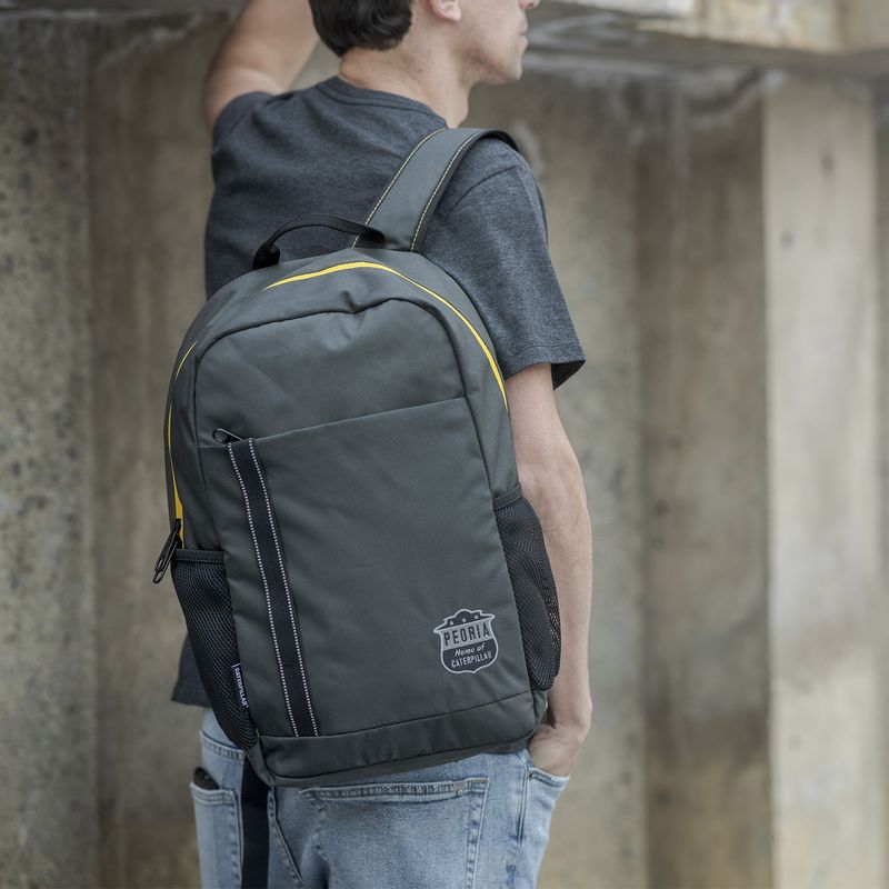Mochila Peoria Uni School Bag Black/Yellow