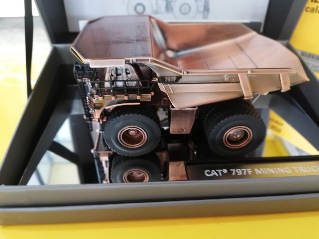 797F Mining Truck 1:125 Scale Copper Plated (Discontinued Model)