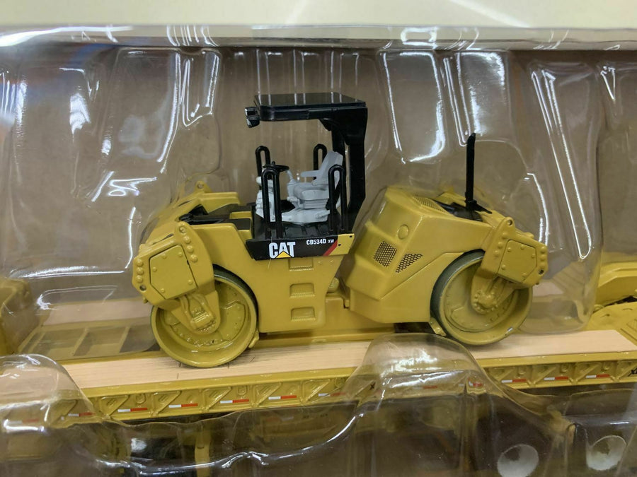 85601C Cama Baja Cat CT660 XL120 & Compactador de Asfalto CB-534D XW Escala 1:50 - KATZER