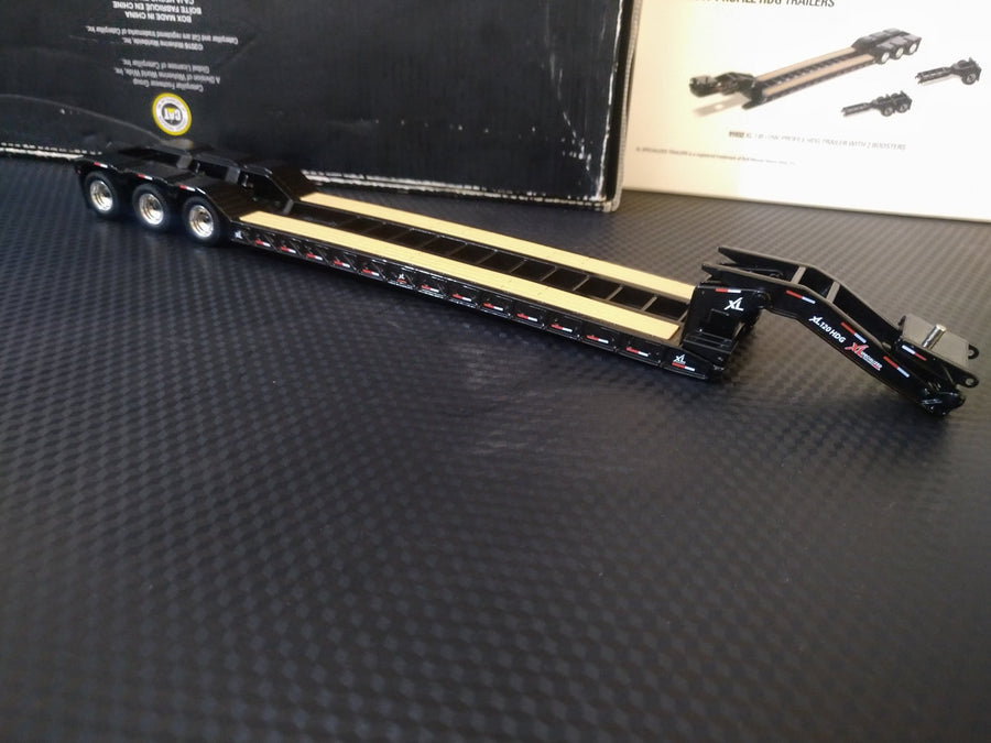 91032 Cama Baja XL 120 Low-Profile HDG Trailer con 2 Boosters Transport Series Escala 1:50 - KATZER