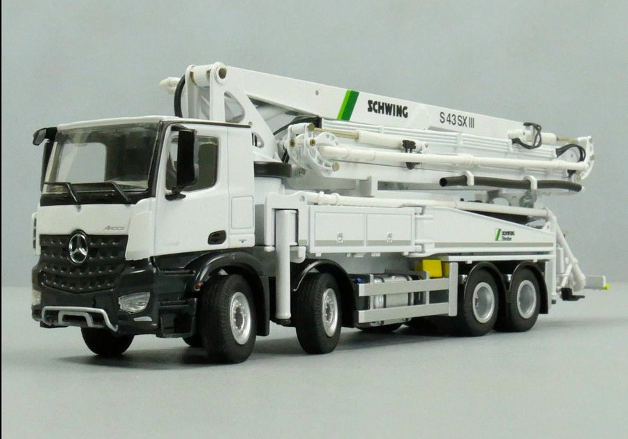 951 Camión Mercedes-Benz Arocs con Bomba de Hormigón Schwing S 43 SX III Escala 1:50 - KATZER