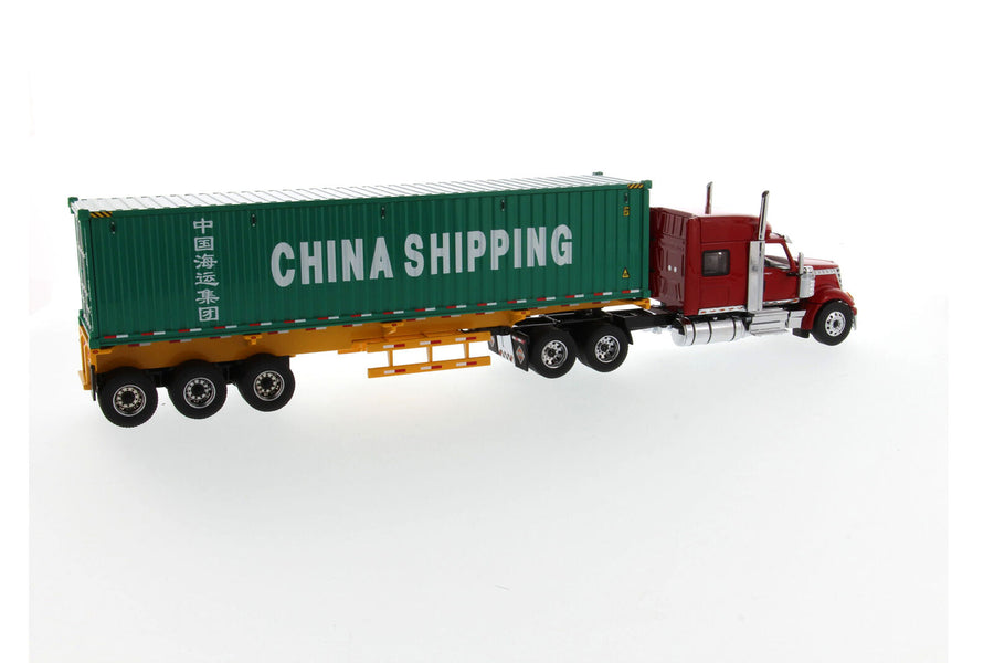 Tráiler International Lonestar & Container China Shipping 40' Escala 1:50 (Modelo Descontinuado)