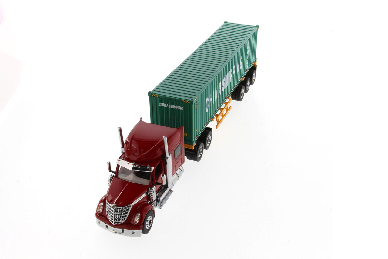 Tráiler International Lonestar & Container China Shipping 40' Escala 1:50 (Modelo Descontinuado)
