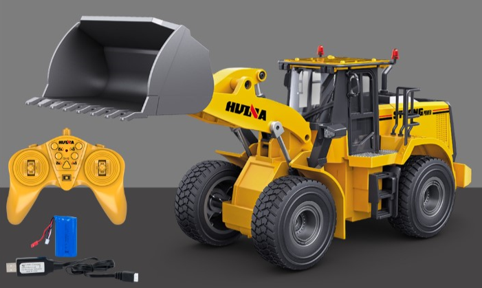 Cargador De Ruedas Control Remoto Huina Escala 1:24
