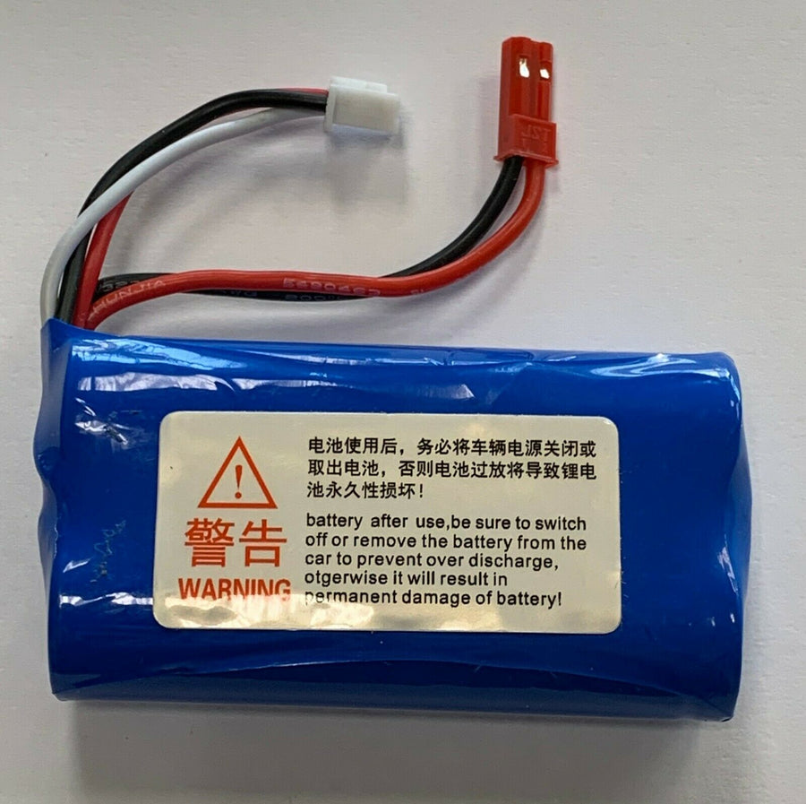 Batería Li-Ion (JST red Connector) 2s 7,4V 1200 mAh Huina 1592/1593 - KATZER